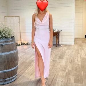 Pink bridesmaids dress size S
